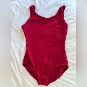 Capezio Girls Red Dance Leotard